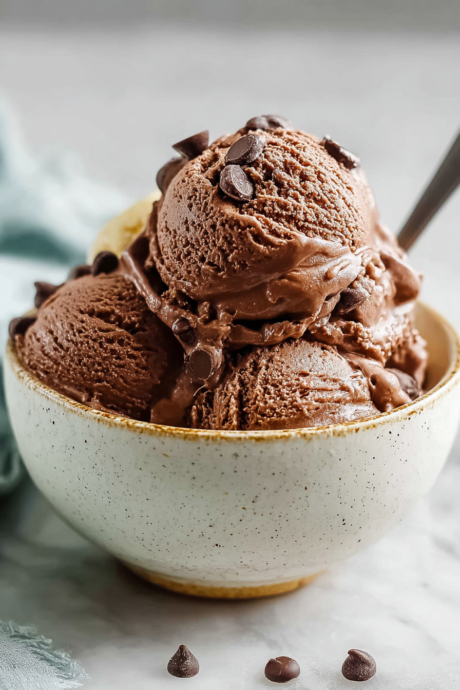 Delish Vegan Chocolate Banana Ice Cream