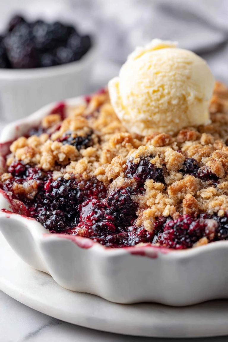 Easy Blackberry Crisp Recipe