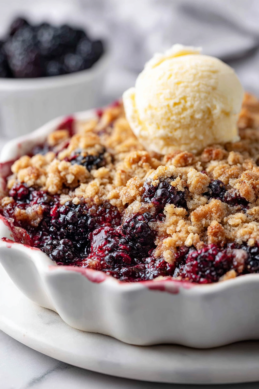 Easy Blackberry Crisp Recipe