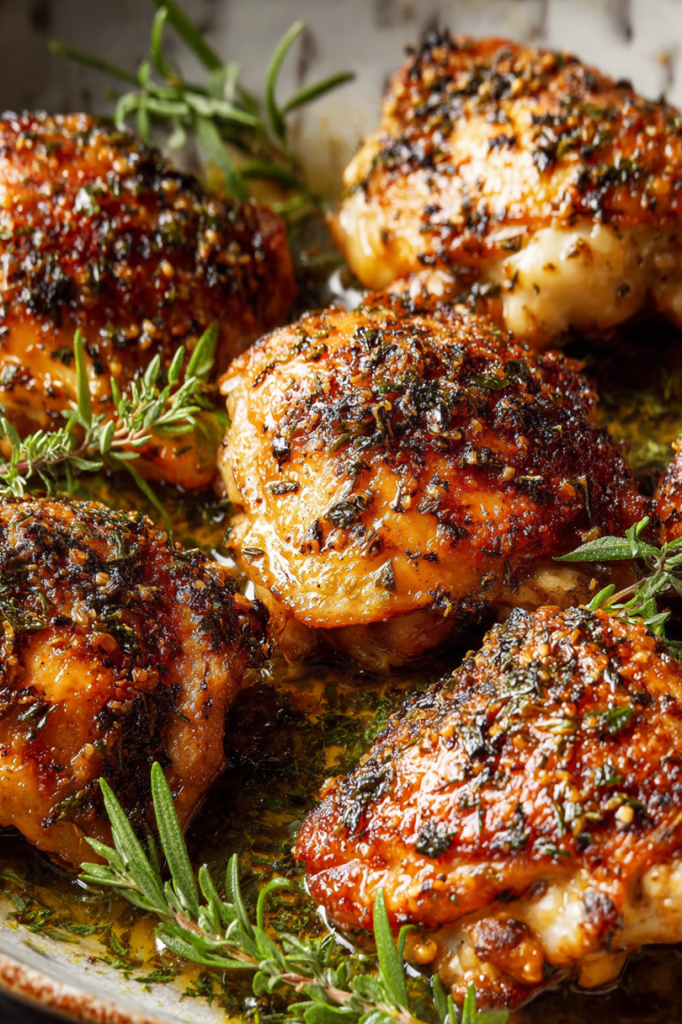 Easy Crispy Cast Iron Chicken Thighs