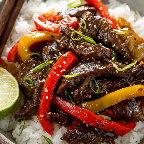 Easy Crockpot Pepper Steak Recipe