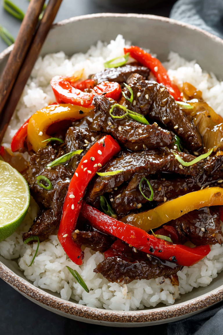 Easy Crockpot Pepper Steak Recipe