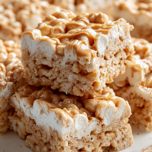 Easy Fluffernutter Rice Krispie Bars
