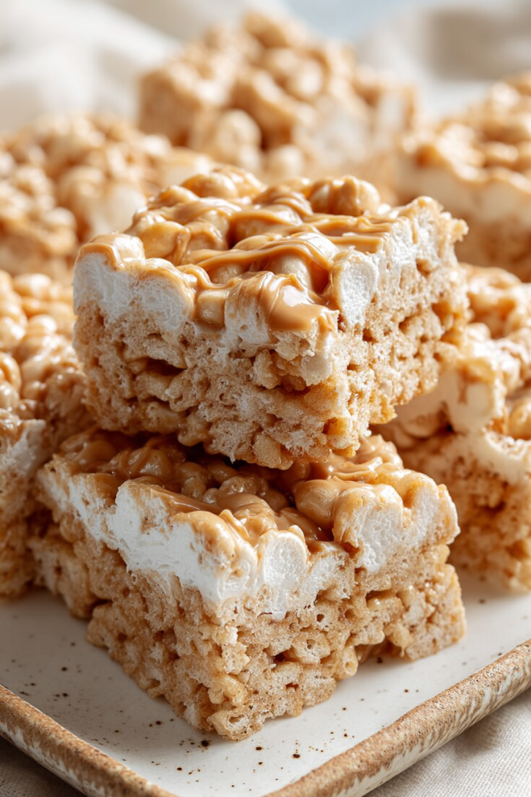 Easy Fluffernutter Rice Krispie Bars