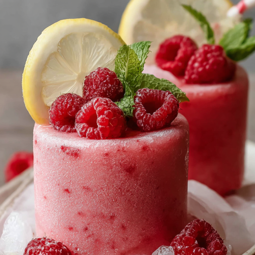 Easy Frozen Raspberry Lemonade Treats