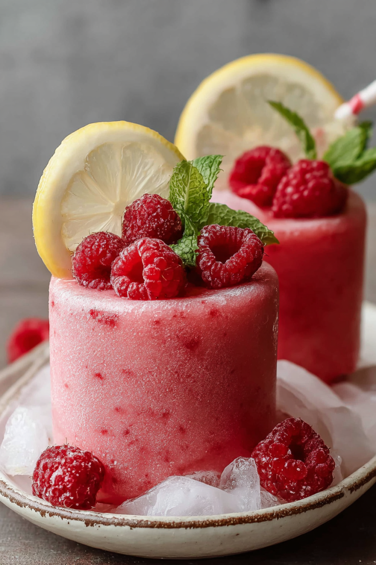 Easy Frozen Raspberry Lemonade Treats
