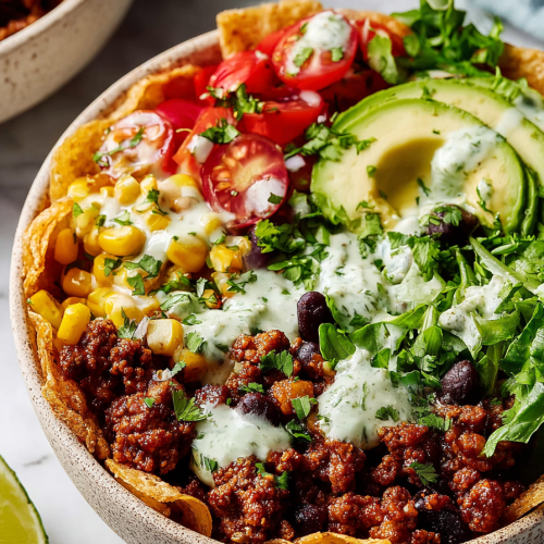 Easy Ground Beef Taco Bowls