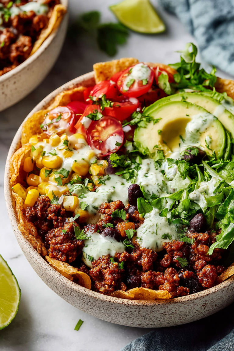 Easy Ground Beef Taco Bowls