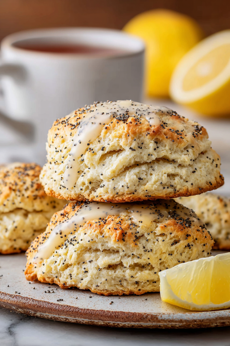 Easy Lemon Poppy Seed Scones