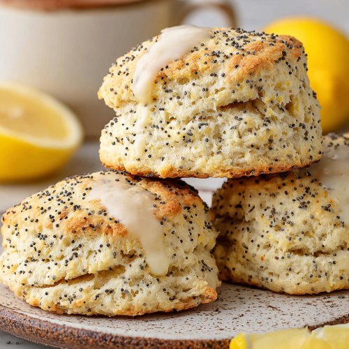 Easy Lemon Poppy Seed Scones