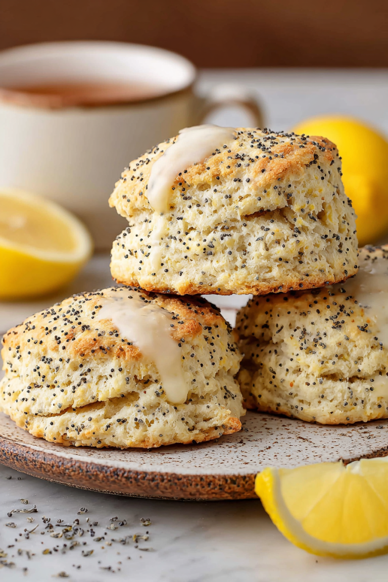 Easy Lemon Poppy Seed Scones