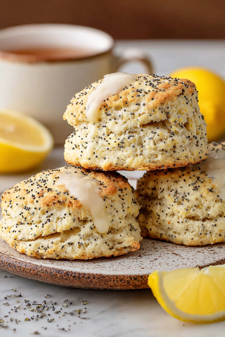 Easy Lemon Poppy Seed Scones