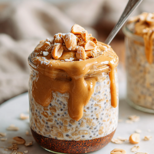 Easy Peanut Butter Overnight Oats Recipe