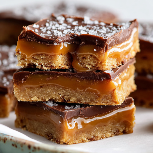 Easy Salted Caramel Cookie Bars