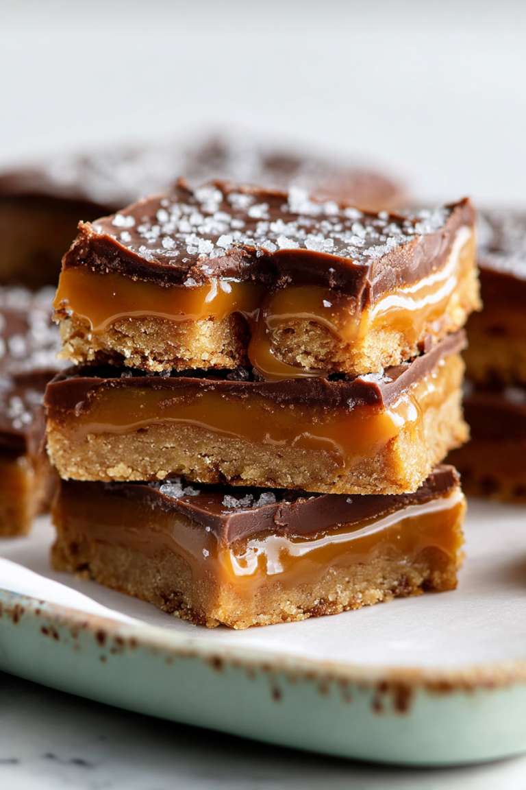 Easy Salted Caramel Cookie Bars