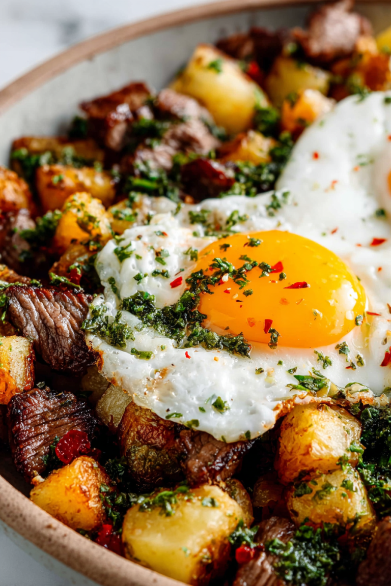 Easy Steak and Potato Breakfast Hash