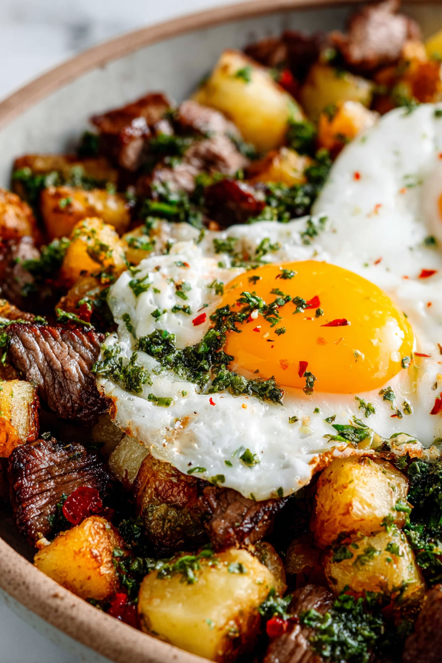 Easy Steak and Potato Breakfast Hash