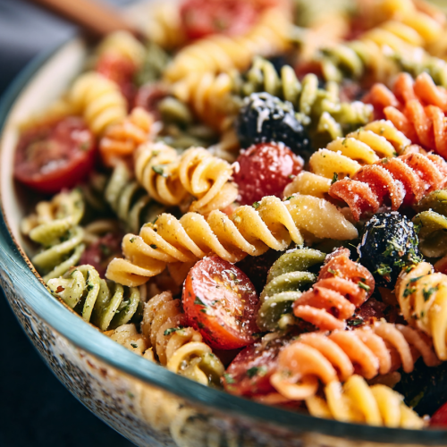 Easy Tri Color Pasta Salad Recipe
