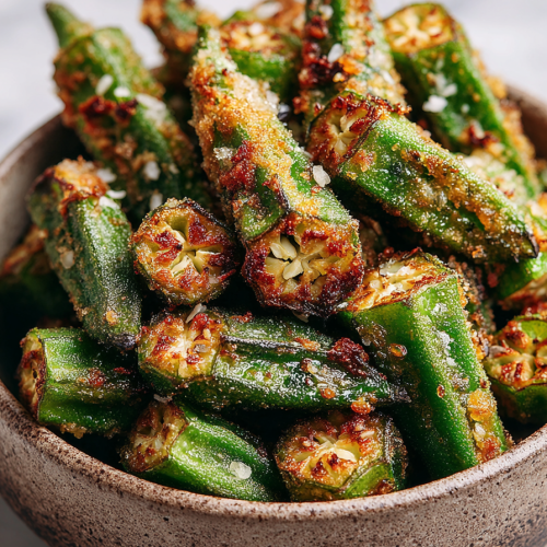Air Fryer Crispy Fried Okra