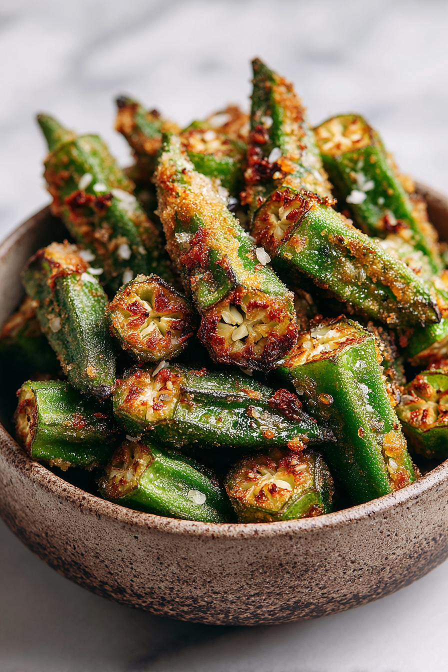 Air Fryer Crispy Fried Okra