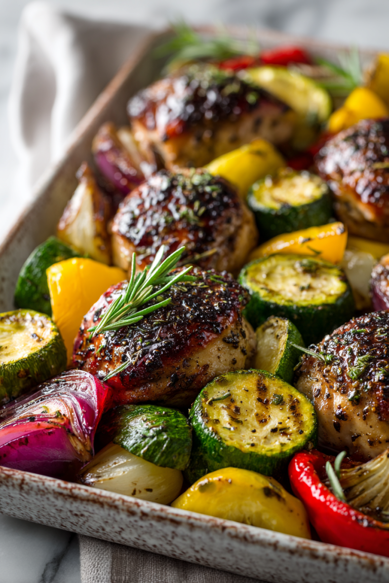 Balsamic Chicken and Roasted Veggies