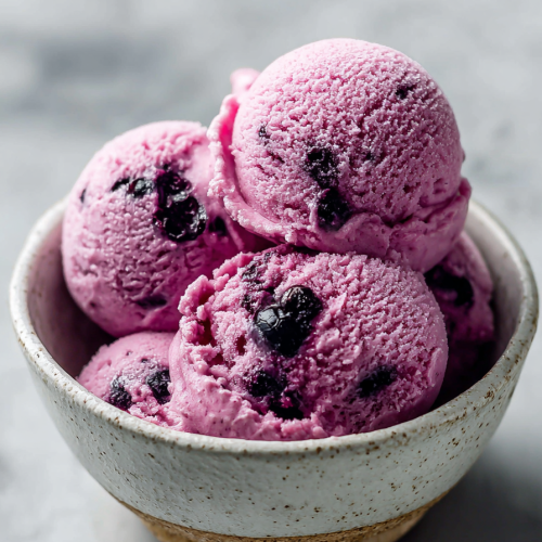 Blueberry Greek Frozen Yogurt Recipe