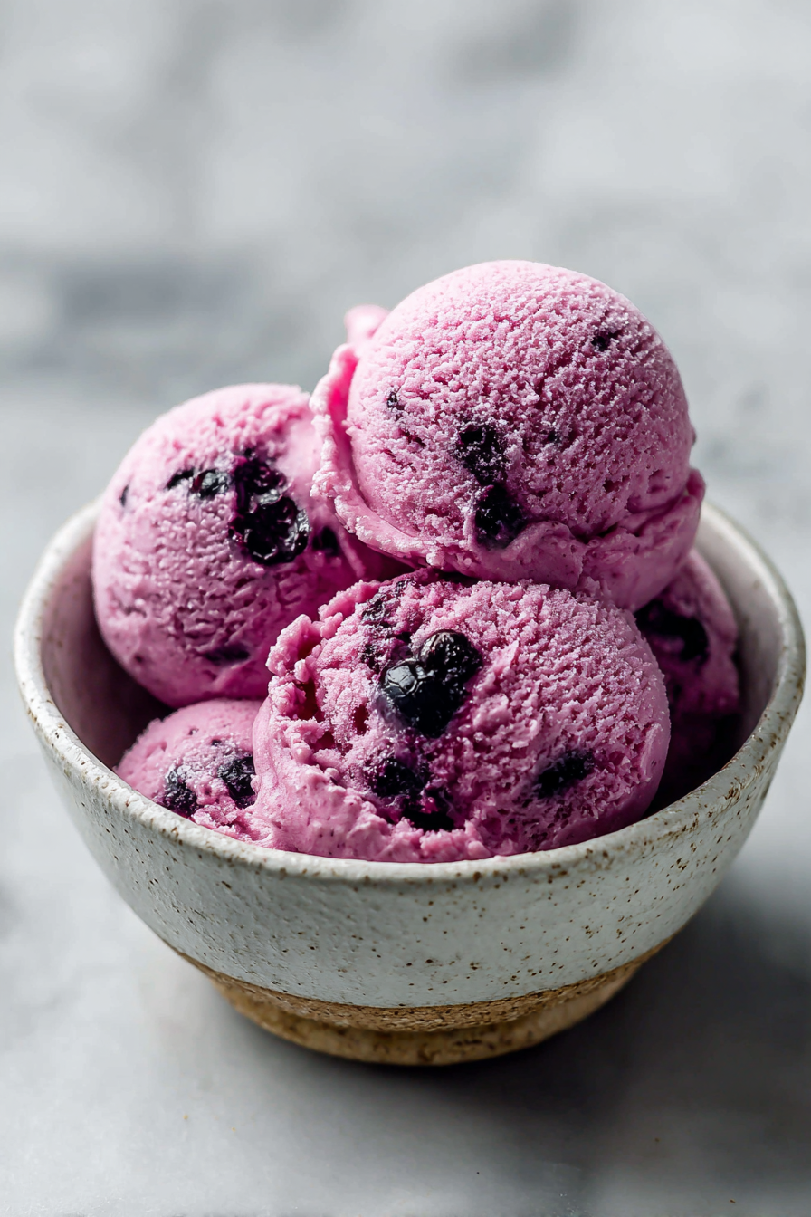 Blueberry Greek Frozen Yogurt Recipe