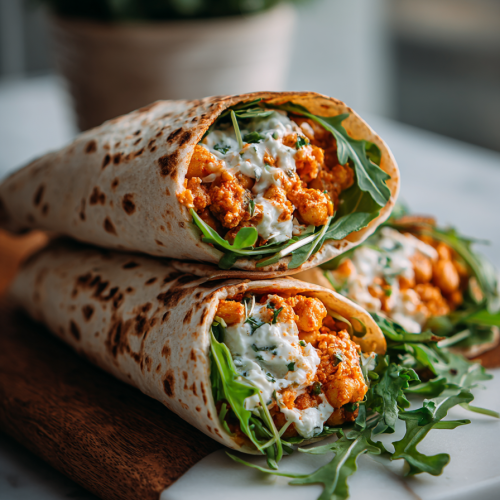 Buffalo Chickpea Wraps