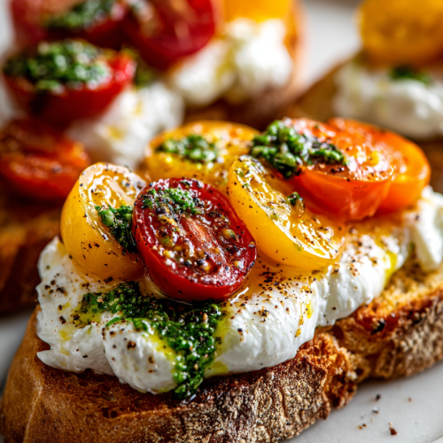 Burrata Bruschetta Delights