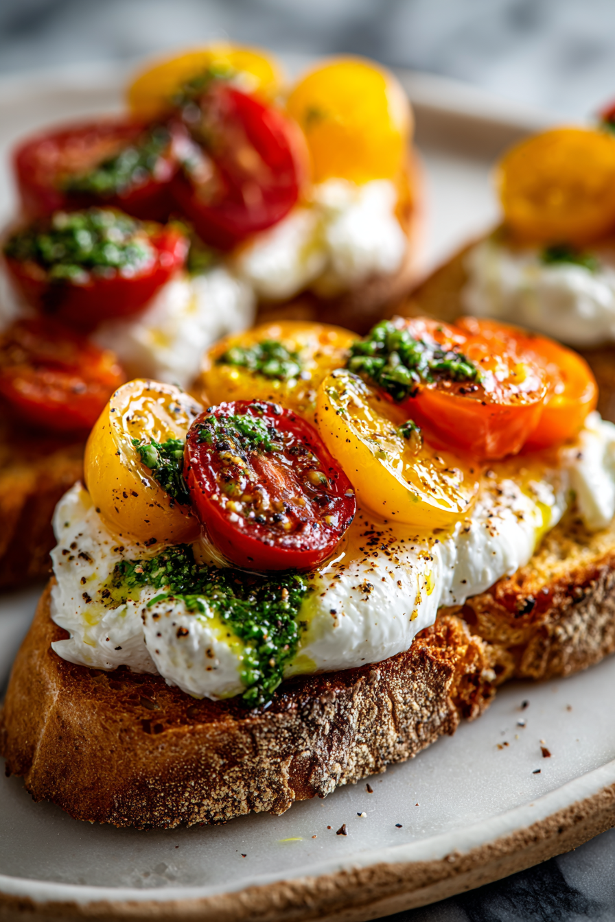 Burrata Bruschetta Delights