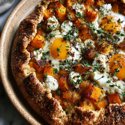 Butternut Squash and Goat Cheese Galette
