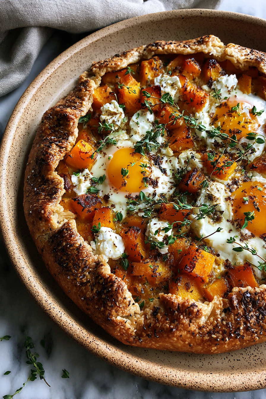 Butternut Squash and Goat Cheese Galette