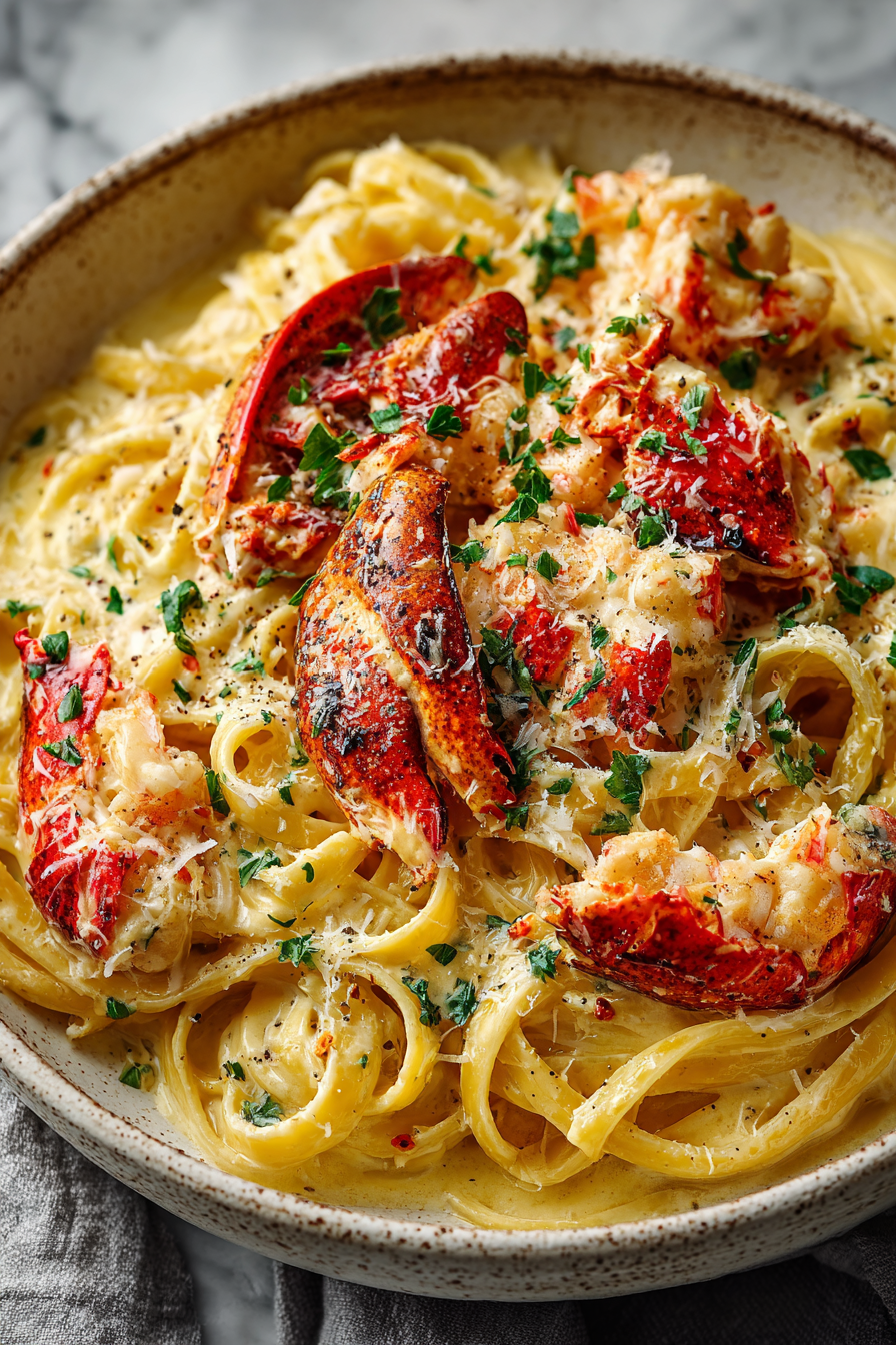 Cajun Seafood Alfredo with Crab