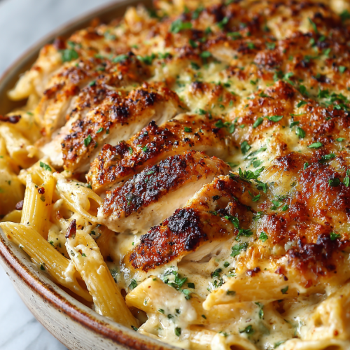 Cheesy Cajun Chicken Dinner Bake