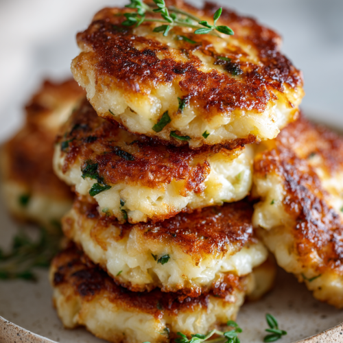 Cheesy Cauliflower Patties Recipe