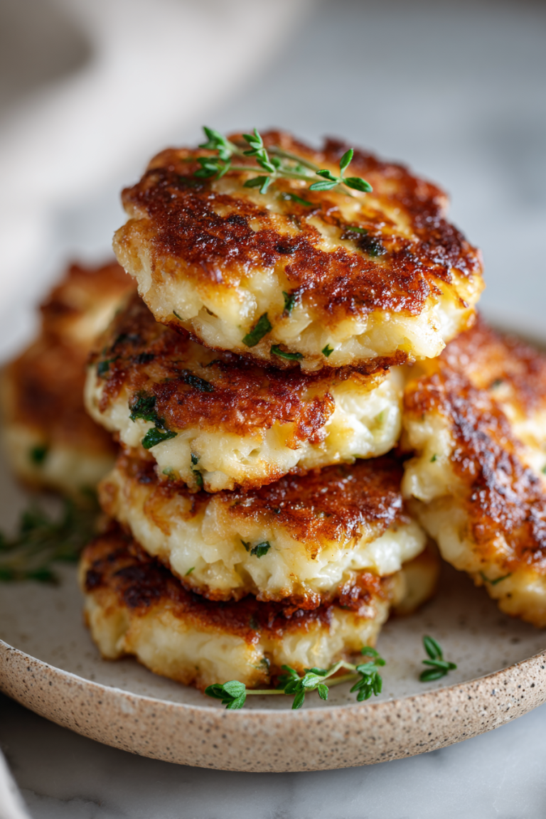 Cheesy Cauliflower Patties Recipe