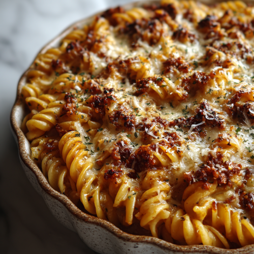 Cheesy Chilli Crisp Pasta Delight