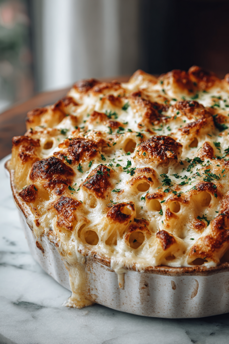 Cheesy Garlic Chicken Dinner Bake