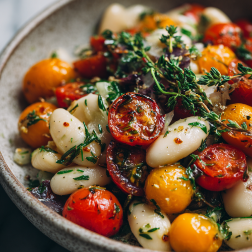 Cherry Tomato and White Bean Salad