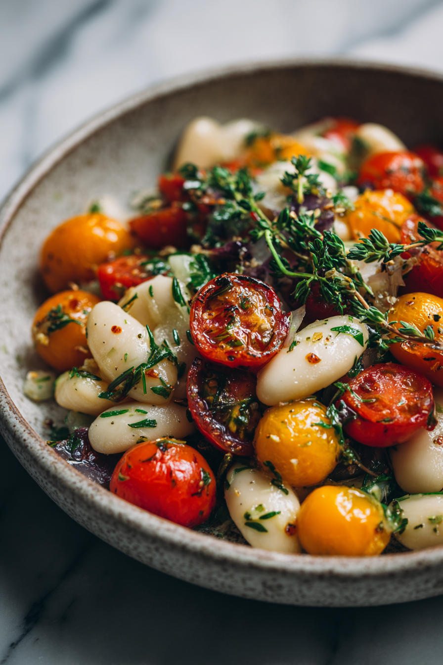 Cherry Tomato and White Bean Salad