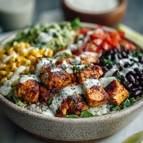 Chipotle Chicken and Black Bean Bowl
