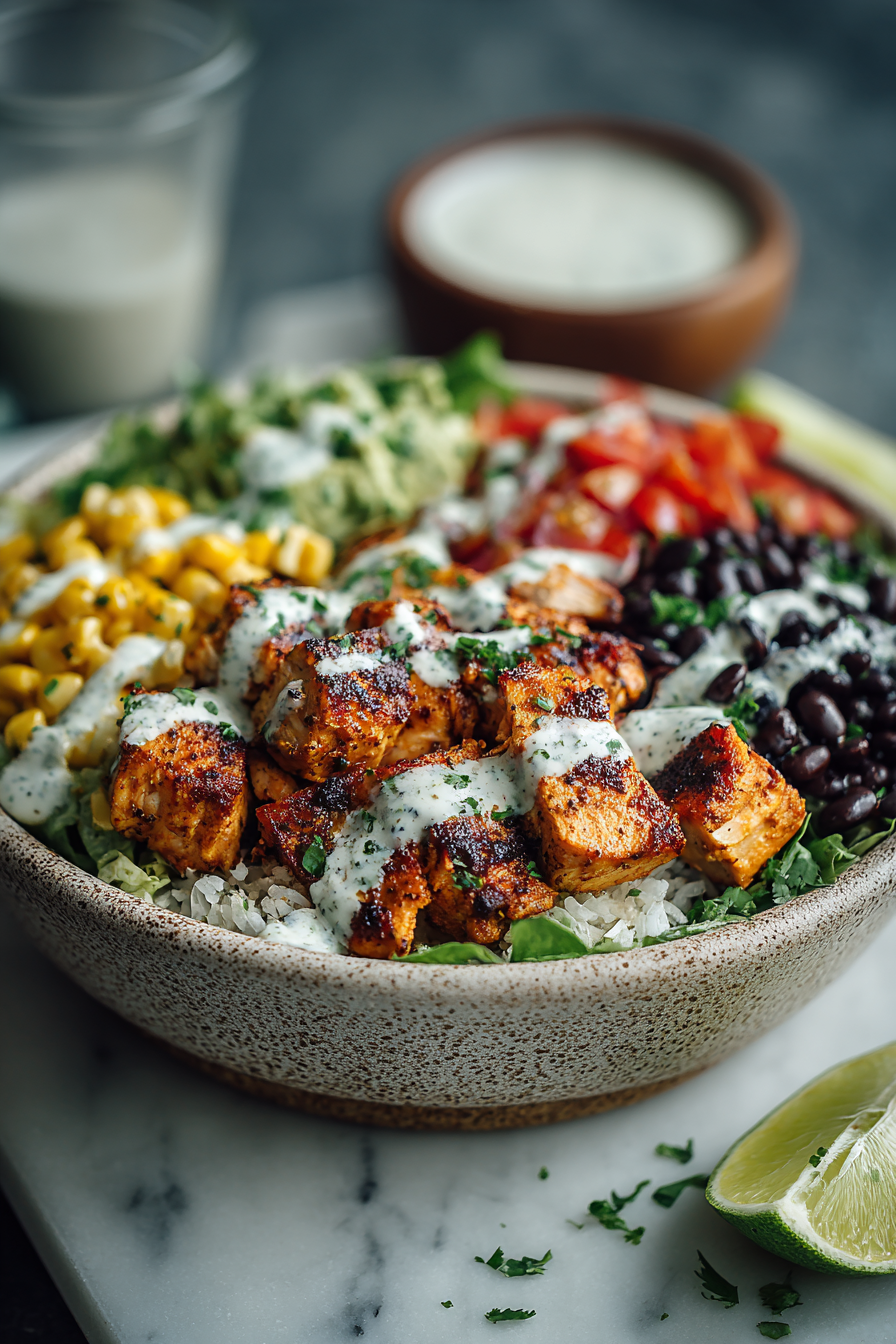 Chipotle Chicken and Black Bean Bowl