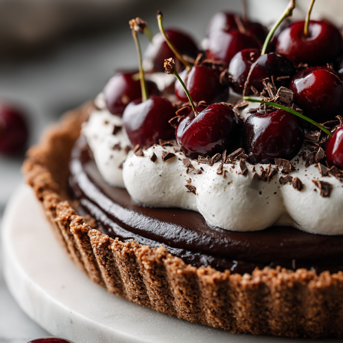 Chocolate Cherry Cream Pie