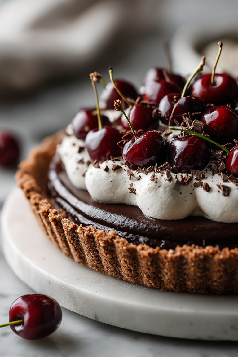 Chocolate Cherry Cream Pie