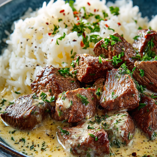 Creamy Beef and Garlic Butter Dinner