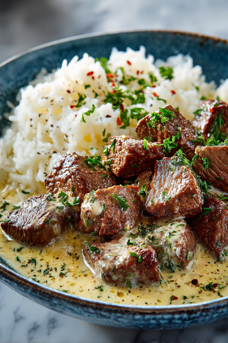 Creamy Beef and Garlic Butter Dinner