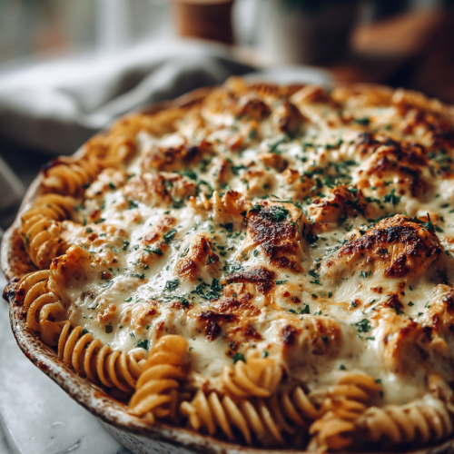 Creamy Cajun Chicken Dinner Bake