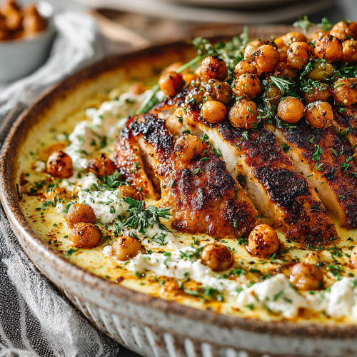Creamy Cajun Chicken Dinner Bake
