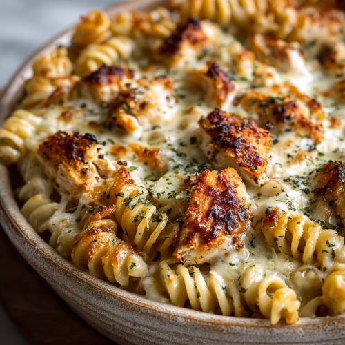 Creamy Cajun Chicken Dinner Bake