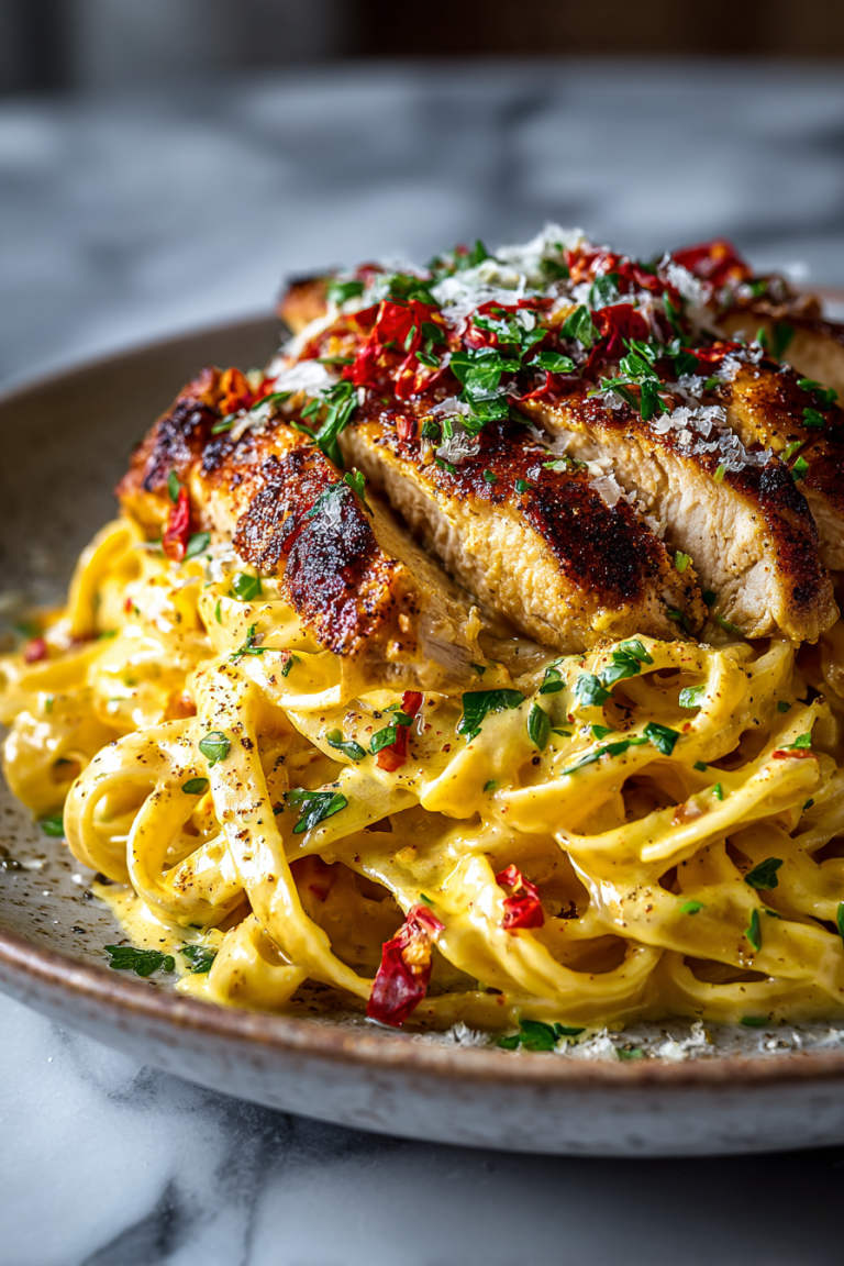 Creamy Cajun Chicken Linguine